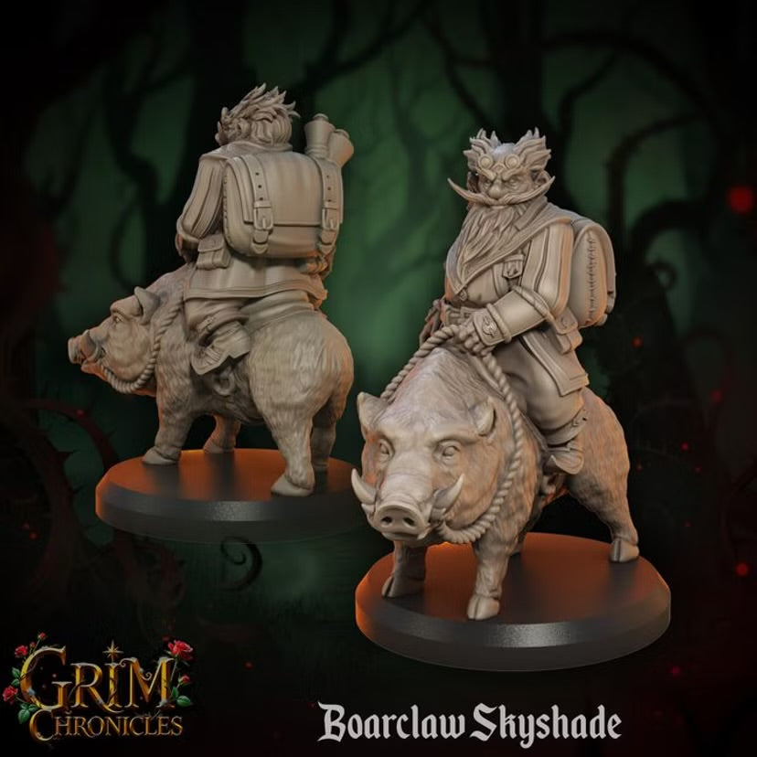 Boarclaw Skyshade - Great Grimoire - Grim Chronicles | 3D Printed miniature | Tabletop Games
