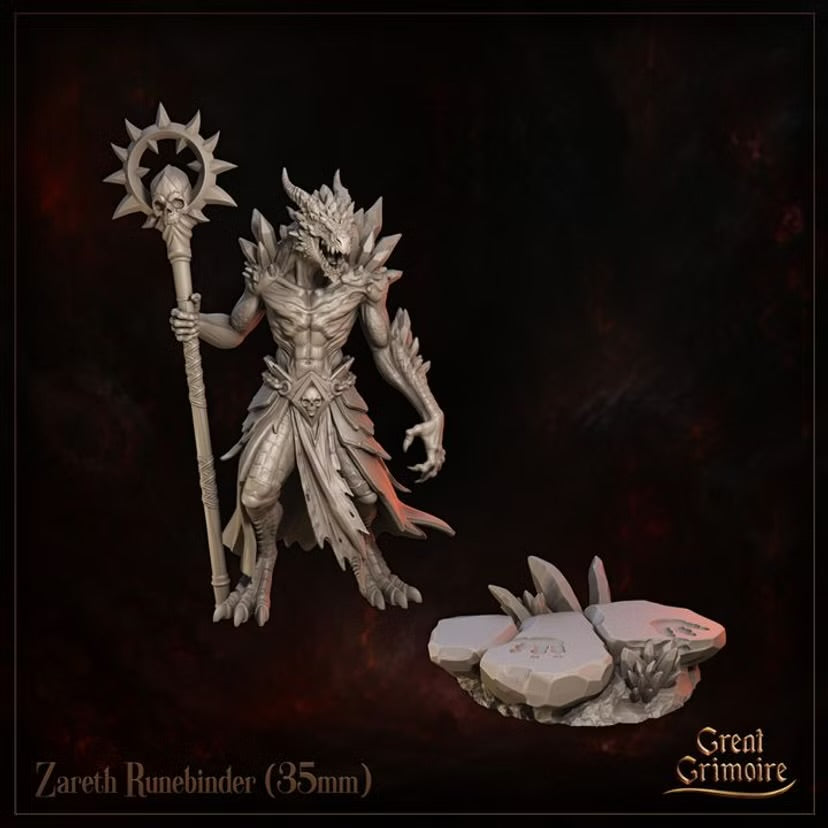 Zareth Runebinder - Great Grimoire - Runeblood Covenant - Tabletop Games