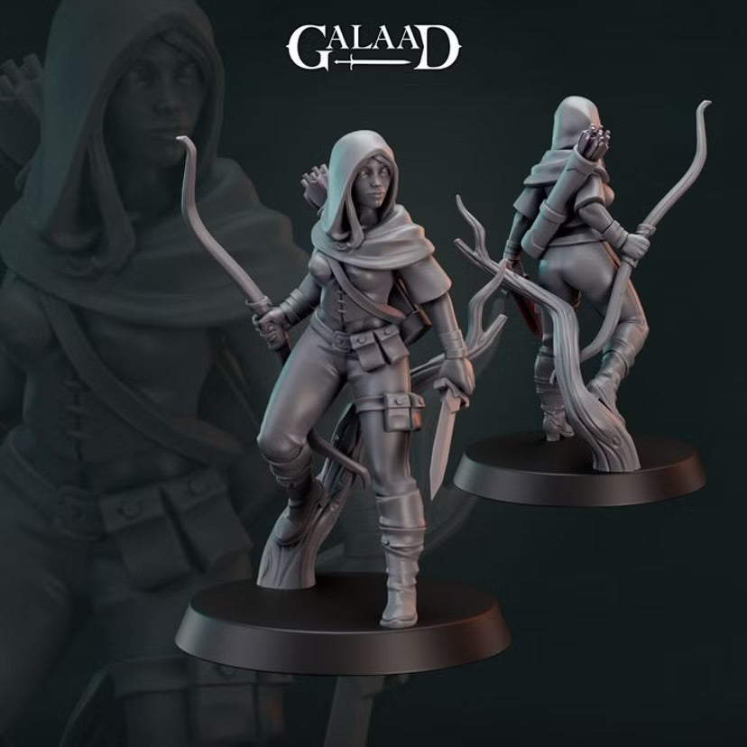 Female Forest Ranger 2 - Galaad Miniatures | Tabletop Games