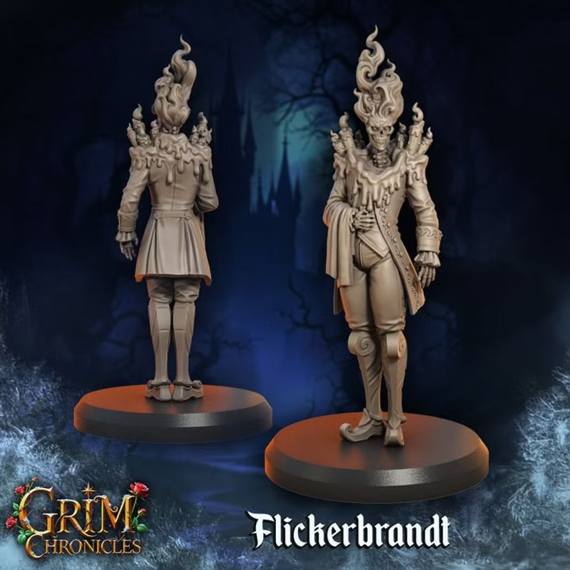 Flickerbrandt - Great Grimoire - Grim Chronicles | 3D Printed miniature | Tabletop Games