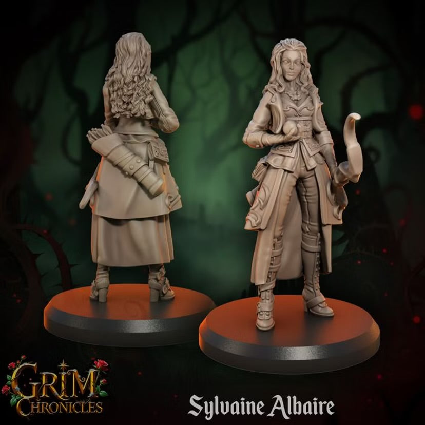 Sylvaine Albaire - Great Grimoire - Grim Chronicles | 3D Printed miniature | Tabletop Games