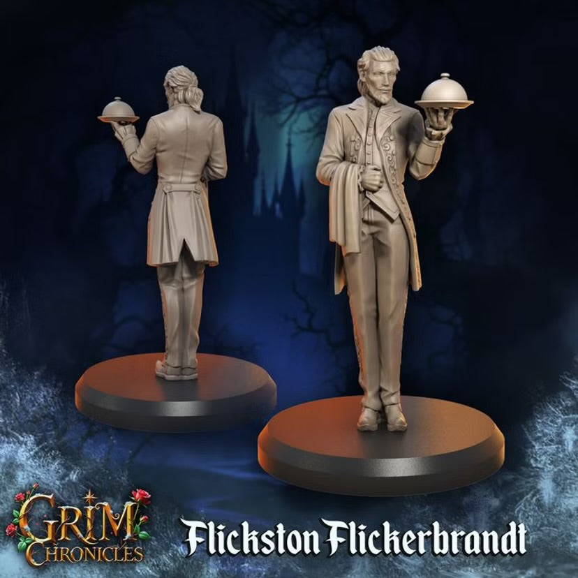 Flickstone Flickerbrandt - Great Grimoire - Grim Chronicles | 3D Printed miniature | Tabletop Games