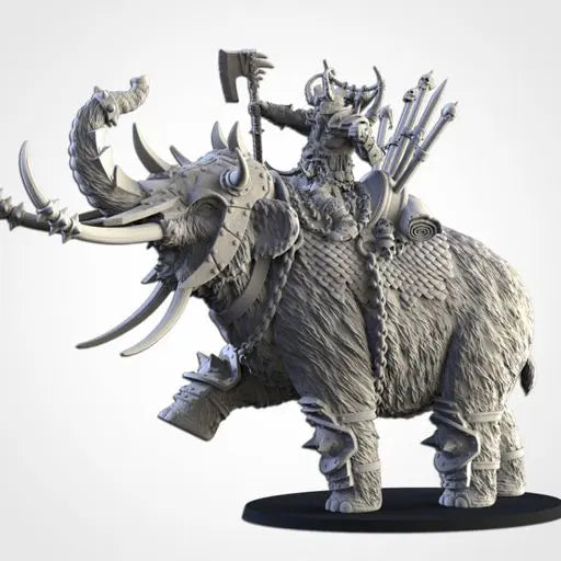Khan On Mammoth | Txarli Factory | Northern Ogres | Tabletop Wargaming