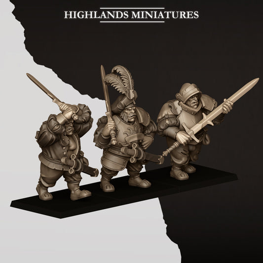 Sunland Ogres With Zweihander - Highlands Miniatures - Empire of Sunland | Tabletop Games