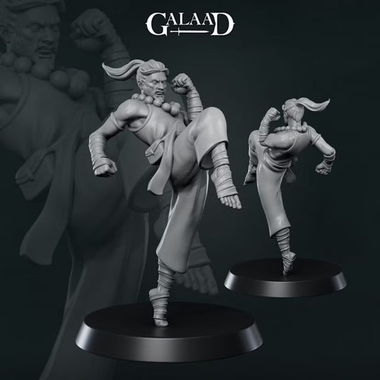 Monk Fighter Miniature - Galaad Miniatures | Tabletop Games