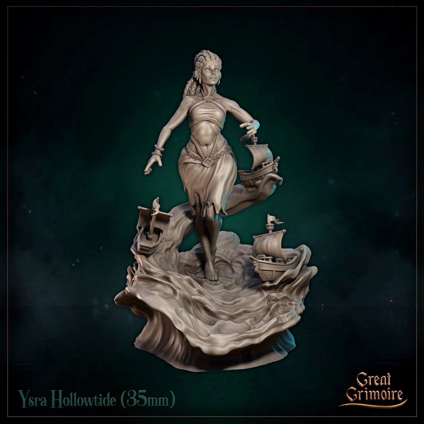 Ysra Hollowtide - Great Grimoire - Black Tidelight - Tabletop Games