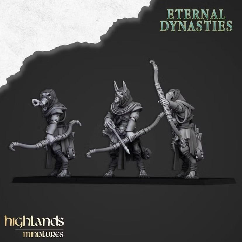 Anubis Guard with Bow - Highlands Miniatures - Eternal Dynasties | Tabletop Games
