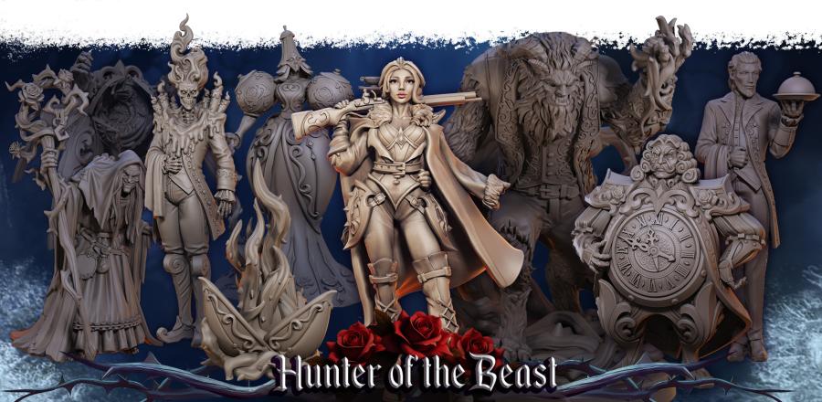 Hunter of the Beast Collection - Great Grimoire - Grim Chronicles | 3D Printed miniature | Tabletop Games