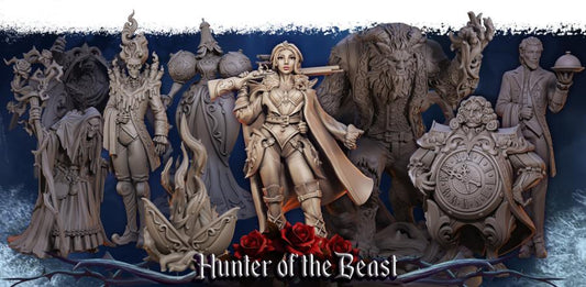 Hunter of the Beast Collection - Great Grimoire - Grim Chronicles | 3D Printed miniature | Tabletop Games