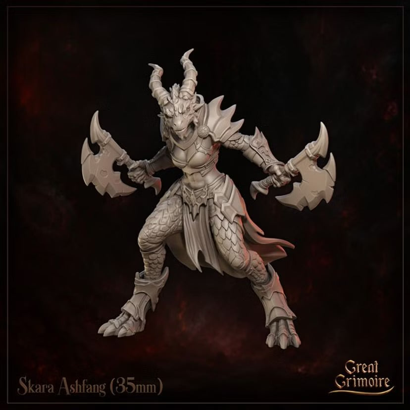Skara Ashfang - Great Grimoire - Runeblood Covenant - Tabletop Games