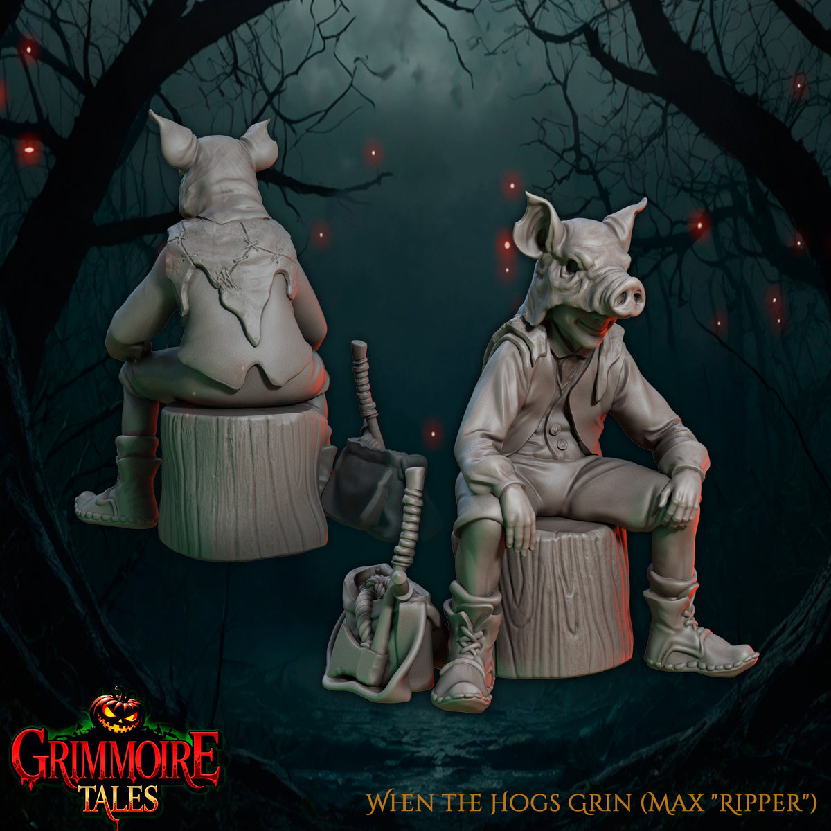 When the Hogs Grin - Great Grimoire - Grimmoire Tales | 3D Printed miniatures | Tabletop Games