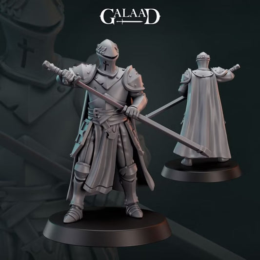 Knight Drawing Sword - Galaad Miniatures | Tabletop Games