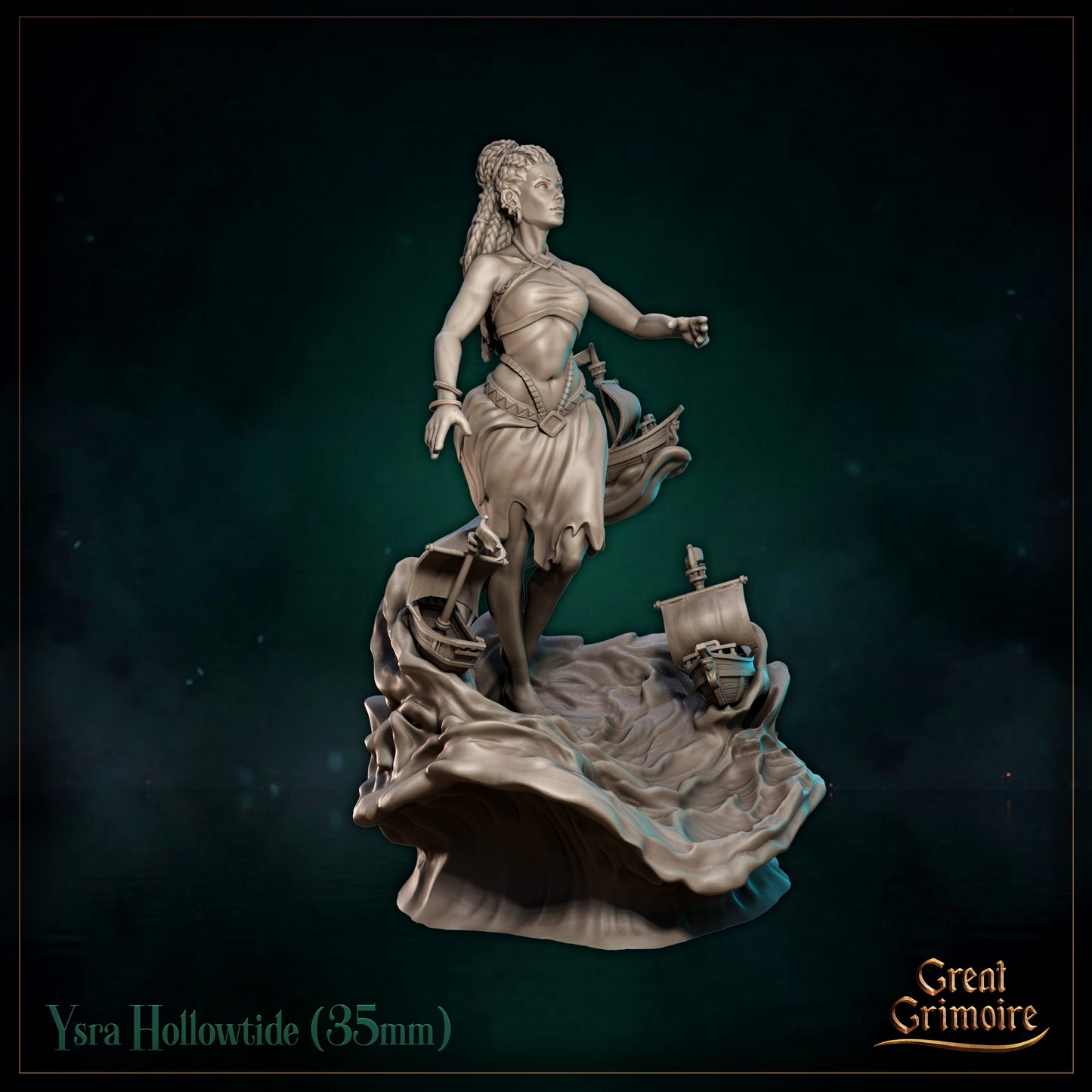 Ysra Hollowtide - Great Grimoire - Black Tidelight - Tabletop Games