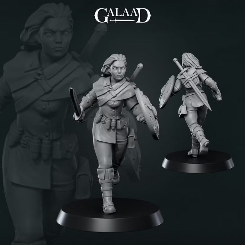 Female Adventurer- Galaad Miniatures | Tabletop Games
