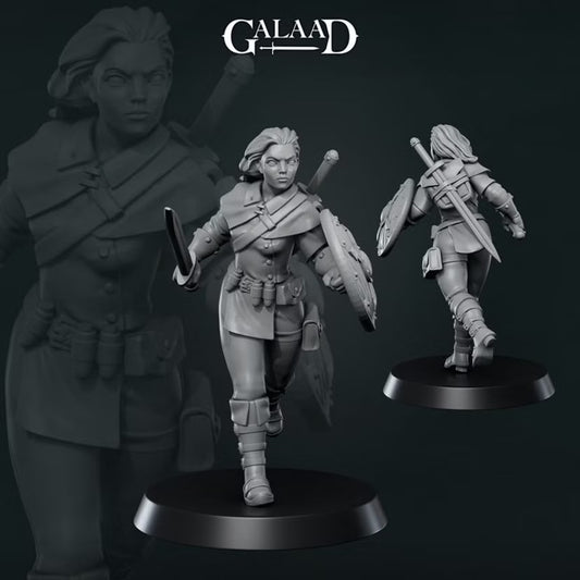 Female Adventurer- Galaad Miniatures | Tabletop Games