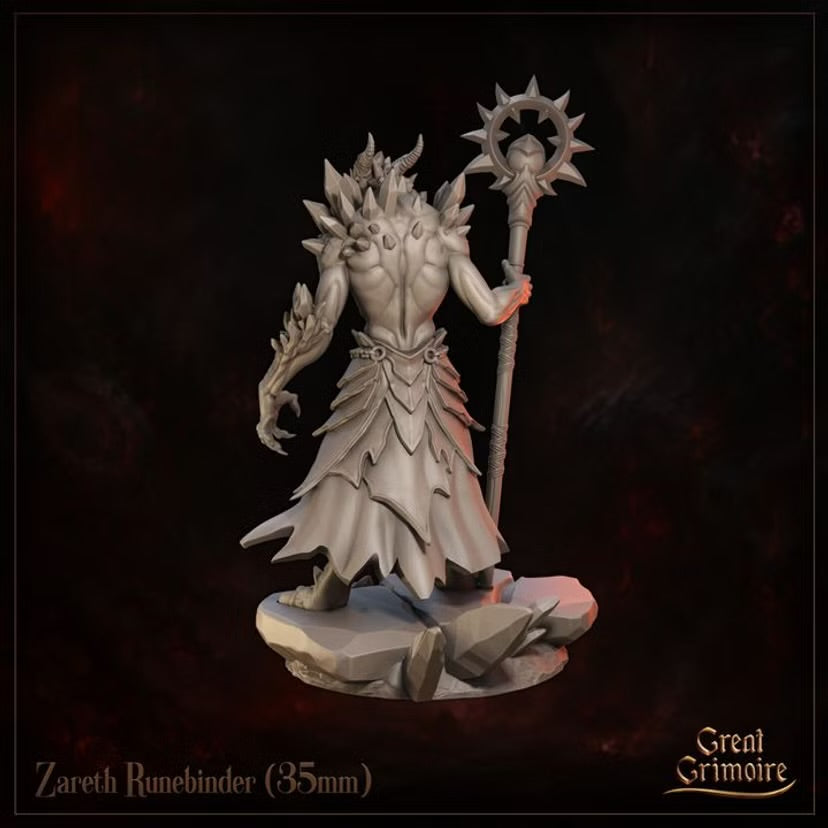 Zareth Runebinder - Great Grimoire - Runeblood Covenant - Tabletop Games