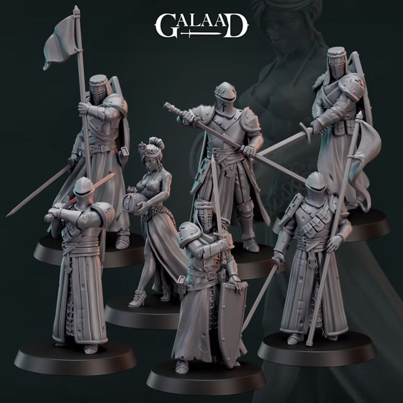Knights Back From War - Galaad Miniatures | Tabletop Games