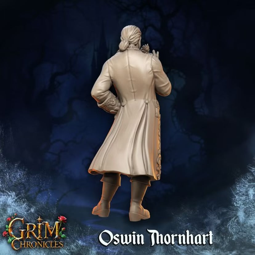 Oswin Thornhart - Great Grimoire - Grim Chronicles | 3D Printed miniature | Tabletop Games