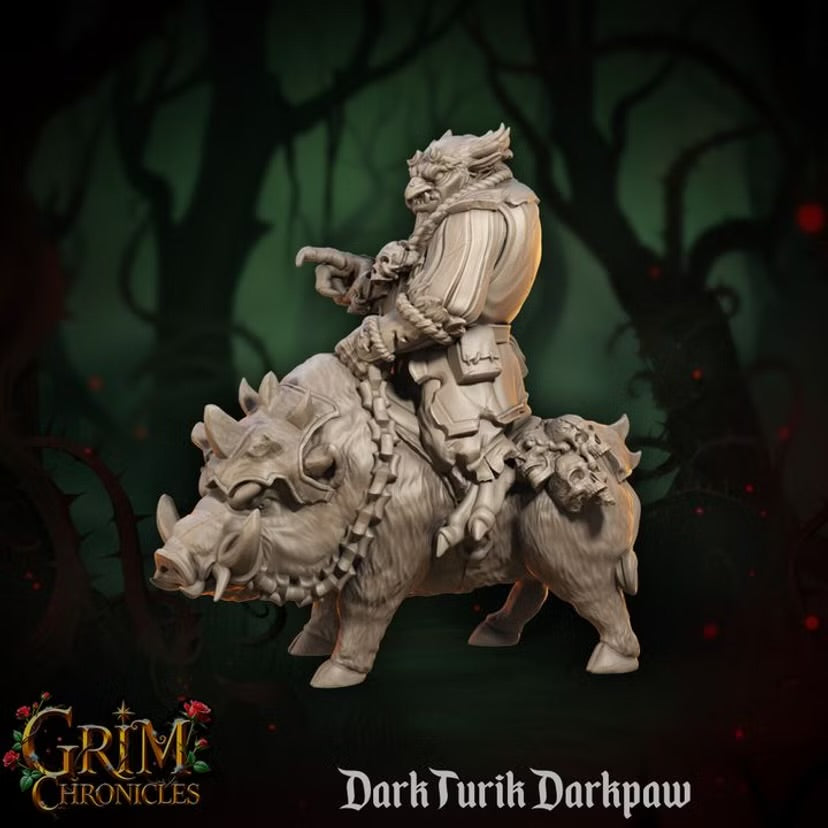 Dark Boarclaw Skyshade - Great Grimoire - Grim Chronicles | 3D Printed miniature | Tabletop Games