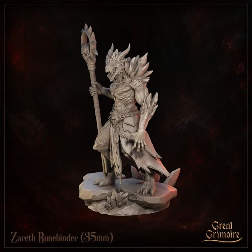 Zareth Runebinder - Great Grimoire - Runeblood Covenant - Tabletop Games