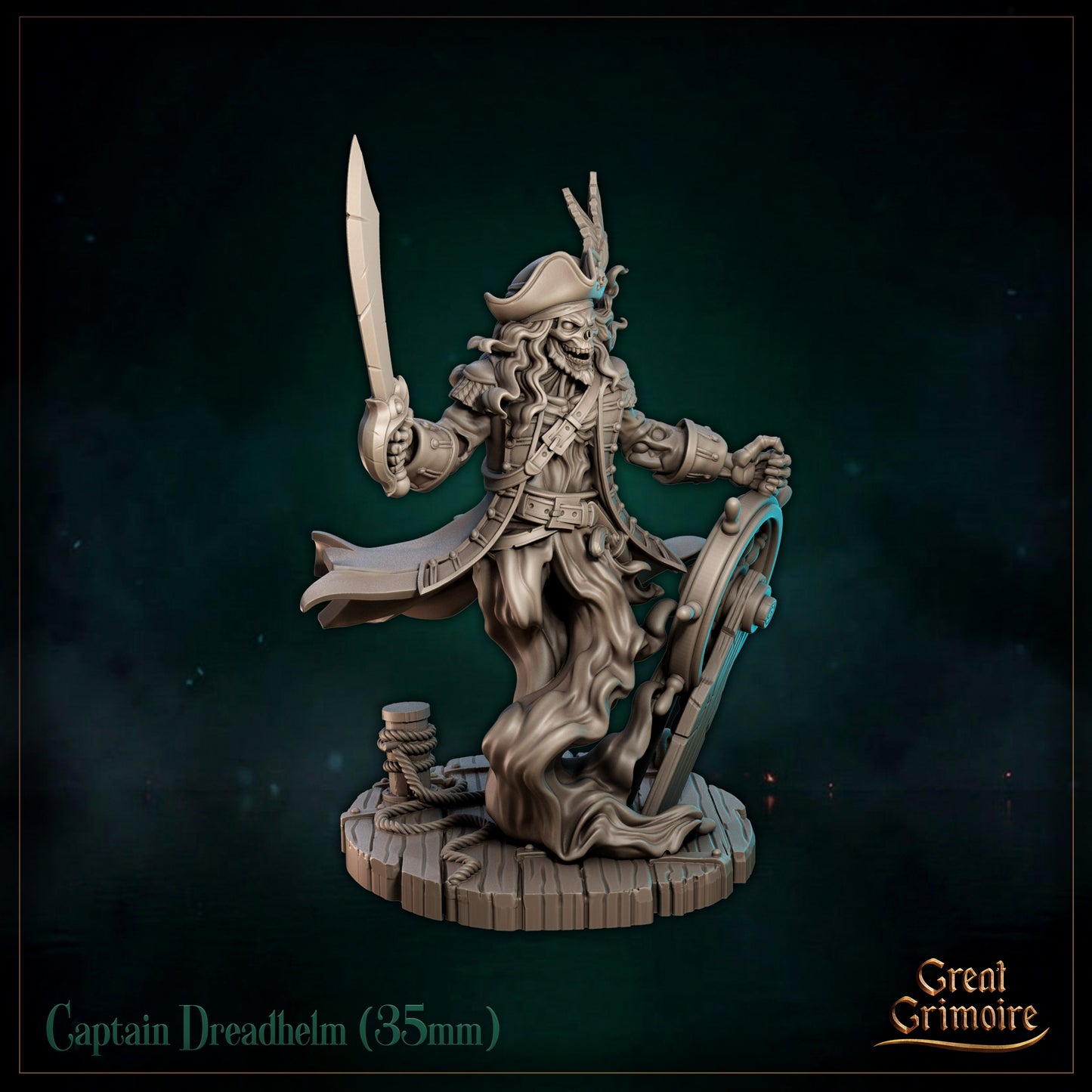 Captain Dreadhelm - Great Grimoire - Black Tidelight - Tabletop Games