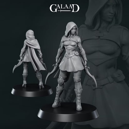 Female Rogue - Galaad Miniatures | Tabletop Games
