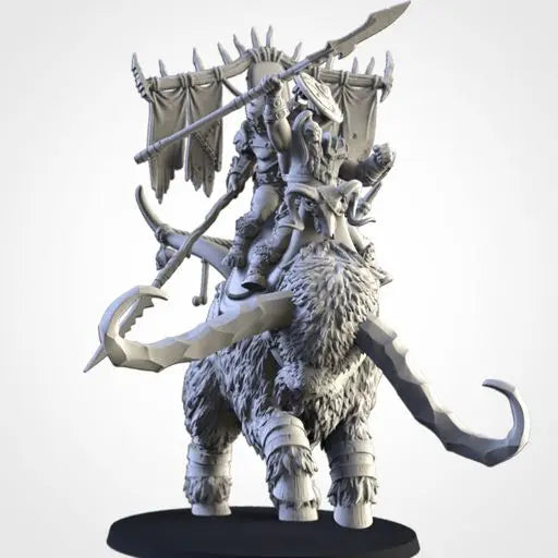 Ogres On Rock Aurochs | Txarli Factory | Northern Ogres | Tabletop Wargaming