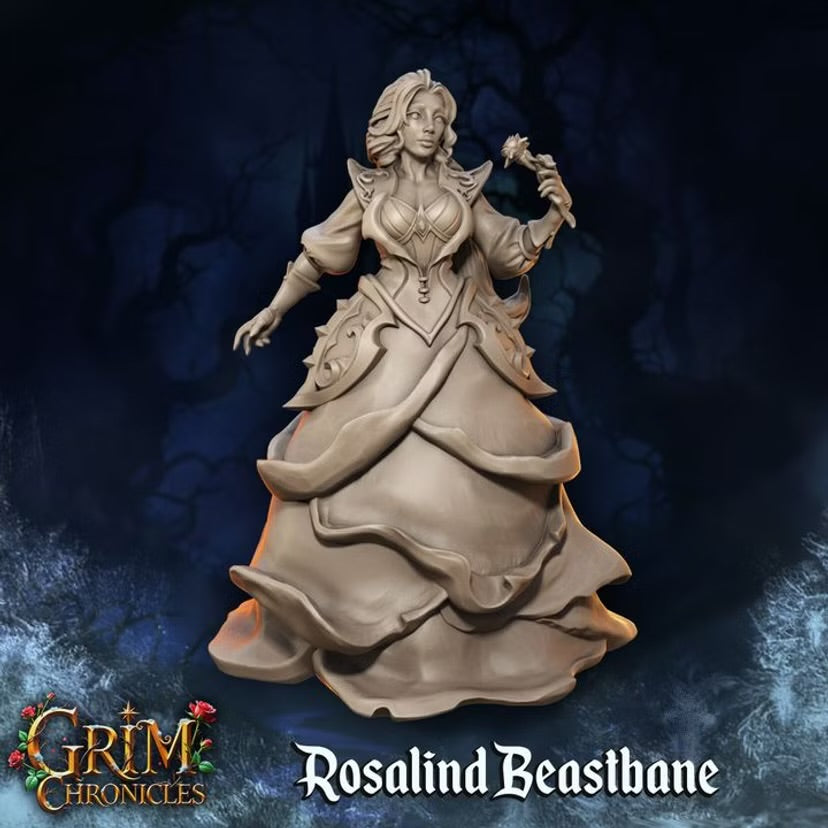 Rosalind Beastbane - Great Grimoire - Grim Chronicles | 3D Printed miniature | Tabletop Games