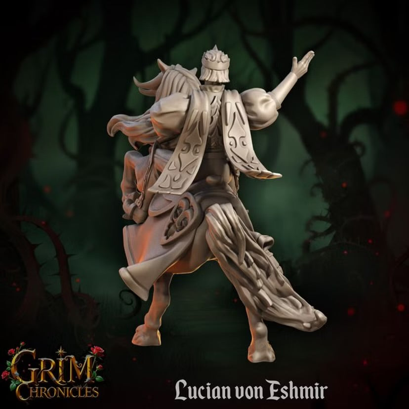 Lucian von Eshmir - Great Grimoire - Grim Chronicles | 3D Printed miniature | Tabletop Games