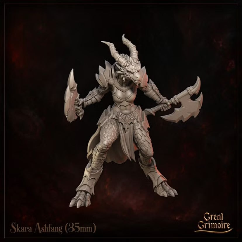 Skara Ashfang - Great Grimoire - Runeblood Covenant - Tabletop Games