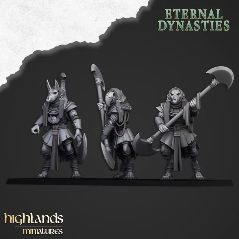 Anubis Guard - Highlands Miniatures - Eternal Dynasties | Tabletop Games