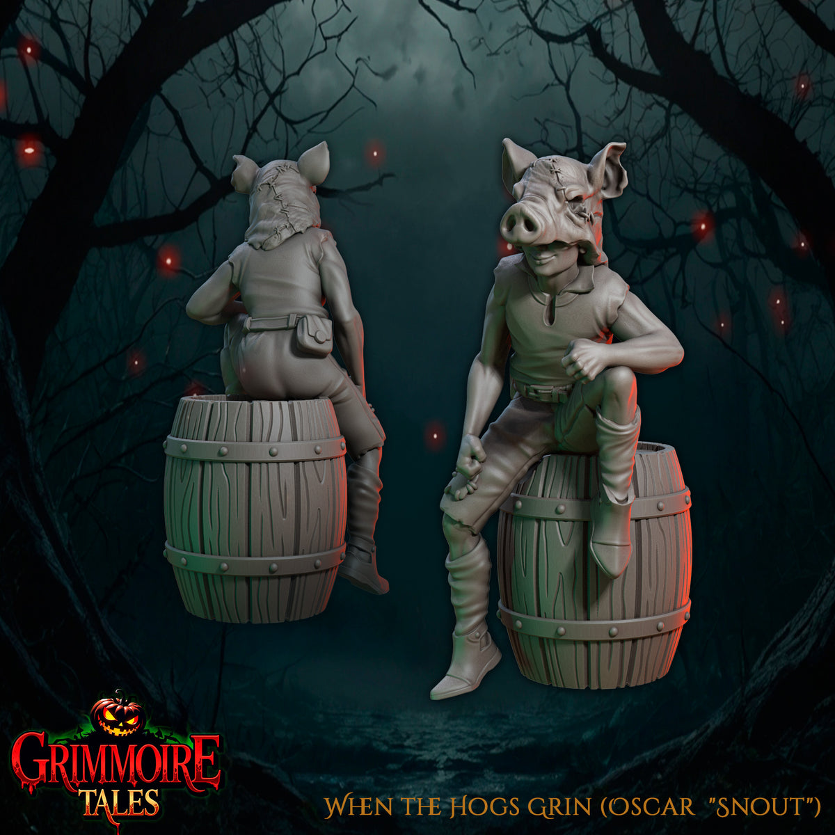When the Hogs Grin - Great Grimoire - Grimmoire Tales | 3D Printed miniatures | Tabletop Games