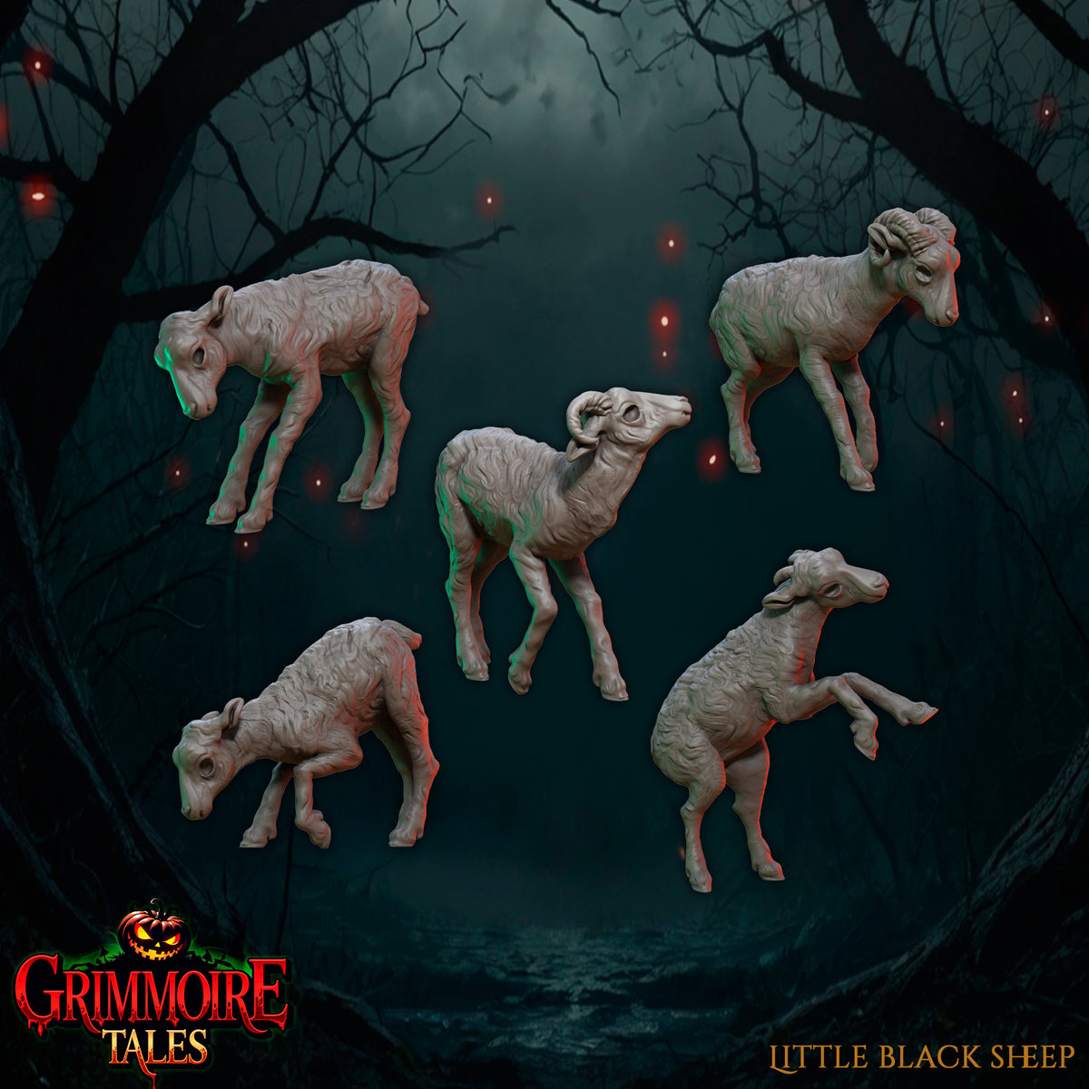 Little Black Sheep - Great Grimoire - Grimmoire Tales | 3D Printed miniatures | Tabletop Games