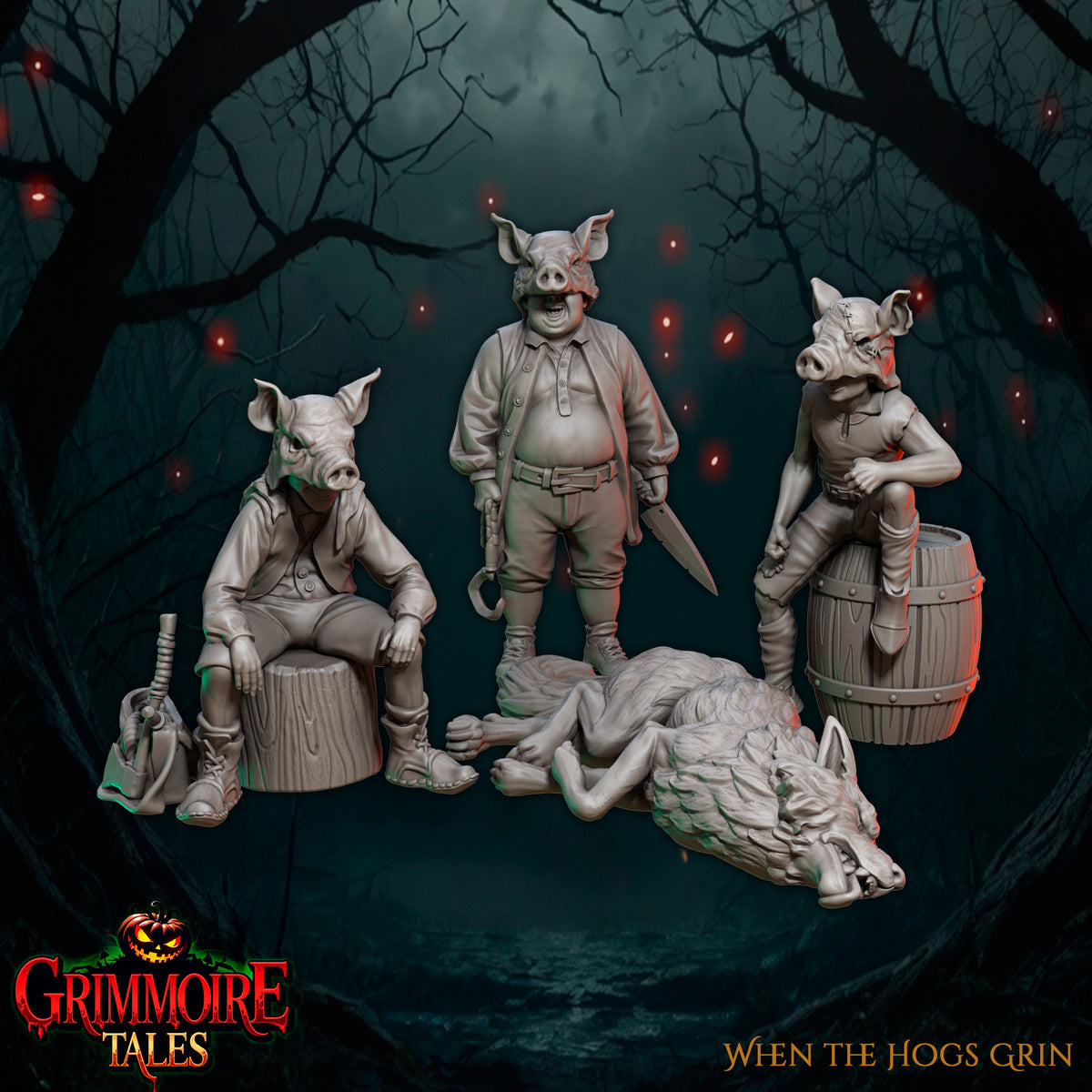 When the Hogs Grin - Great Grimoire - Grimmoire Tales | 3D Printed miniatures | Tabletop Games
