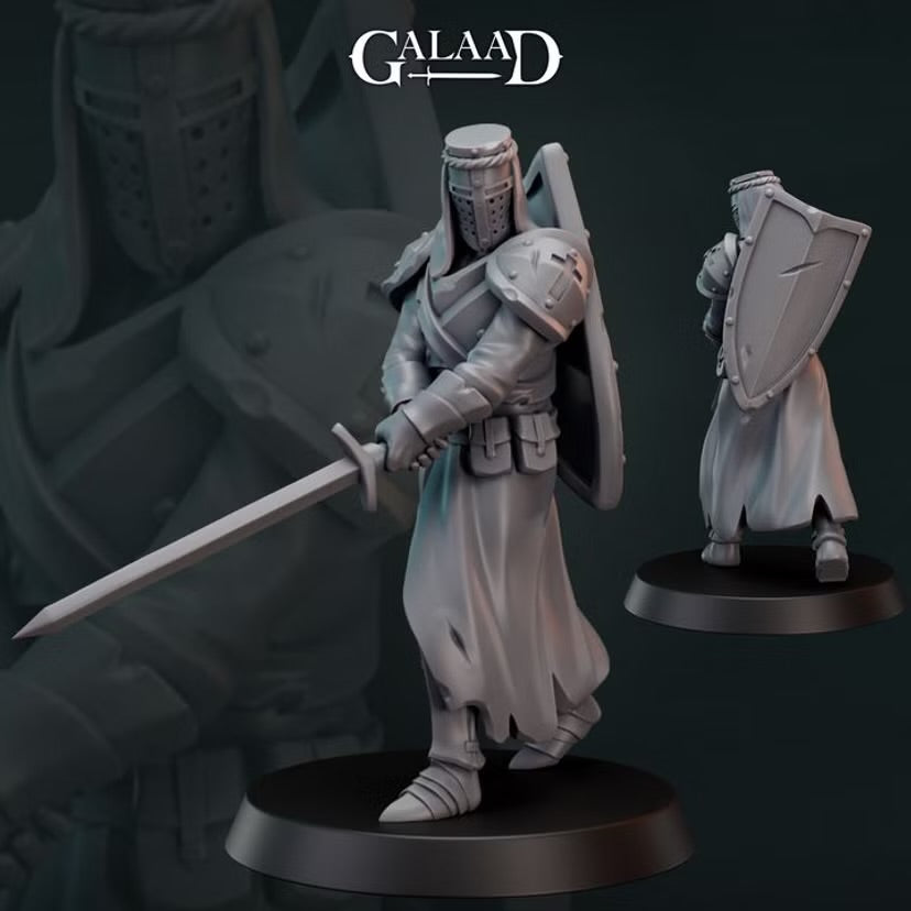 Knight Templar 3 - Galaad Miniatures | Tabletop Games