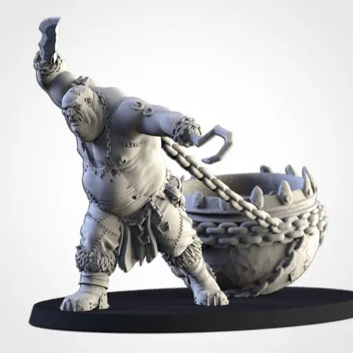 Ogre Butcher with Cauldron | Txarli Factory | Northern Ogres | Tabletop Wargaming