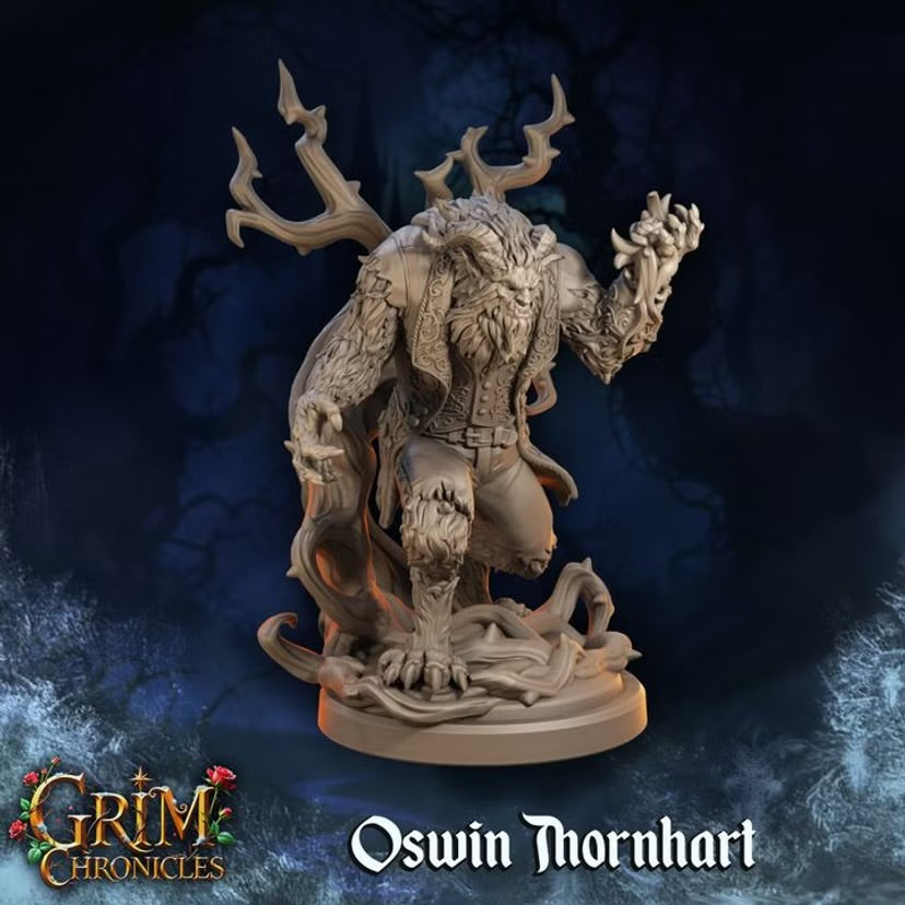 The Monster Oswin Thornhart - Great Grimoire - Grim Chronicles | 3D Printed miniature | Tabletop Games