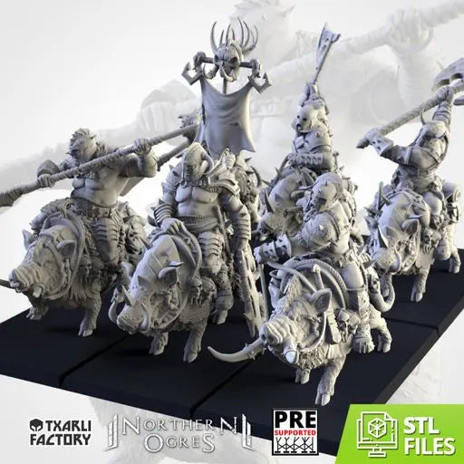 Tusker Cavalry | Txarli Factory | Northern Ogres | Tabletop Wargaming