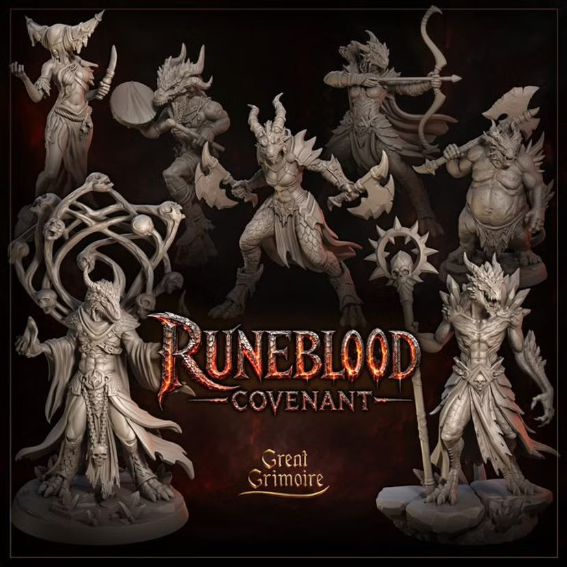 Runeblood Covenant Full Release - Great Grimoire - Runeblood Covenant - Tabletop Games