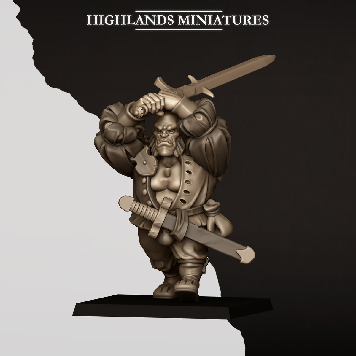 Sunland Ogres With Zweihander - Highlands Miniatures - Empire of Sunland | Tabletop Games