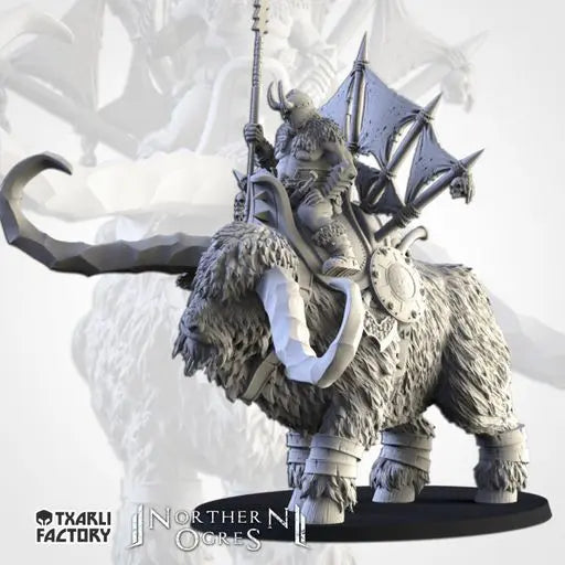Khan On Rock Aurochs | Txarli Factory | Northern Ogres | Tabletop Wargaming