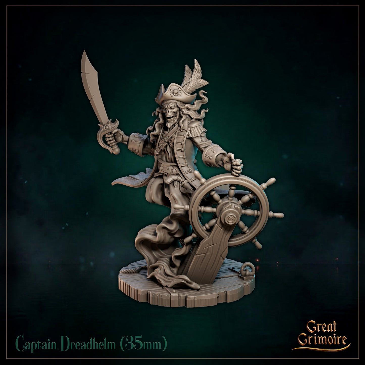 Captain Dreadhelm - Great Grimoire - Black Tidelight - Tabletop Games