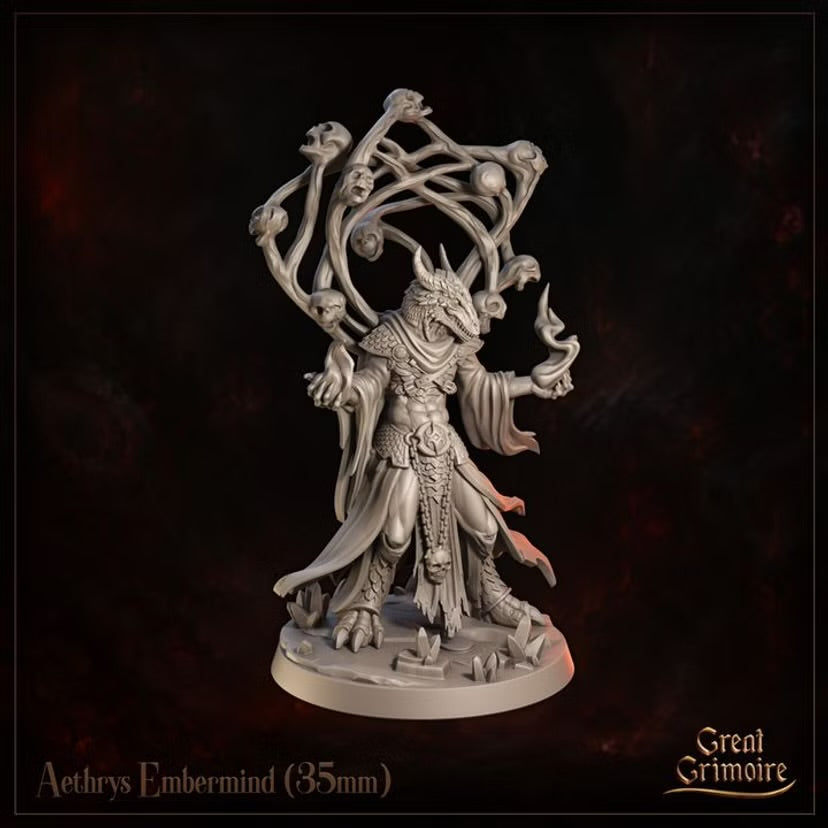 Aethrys Embermind - Great Grimoire - Runeblood Covenant - Tabletop Games