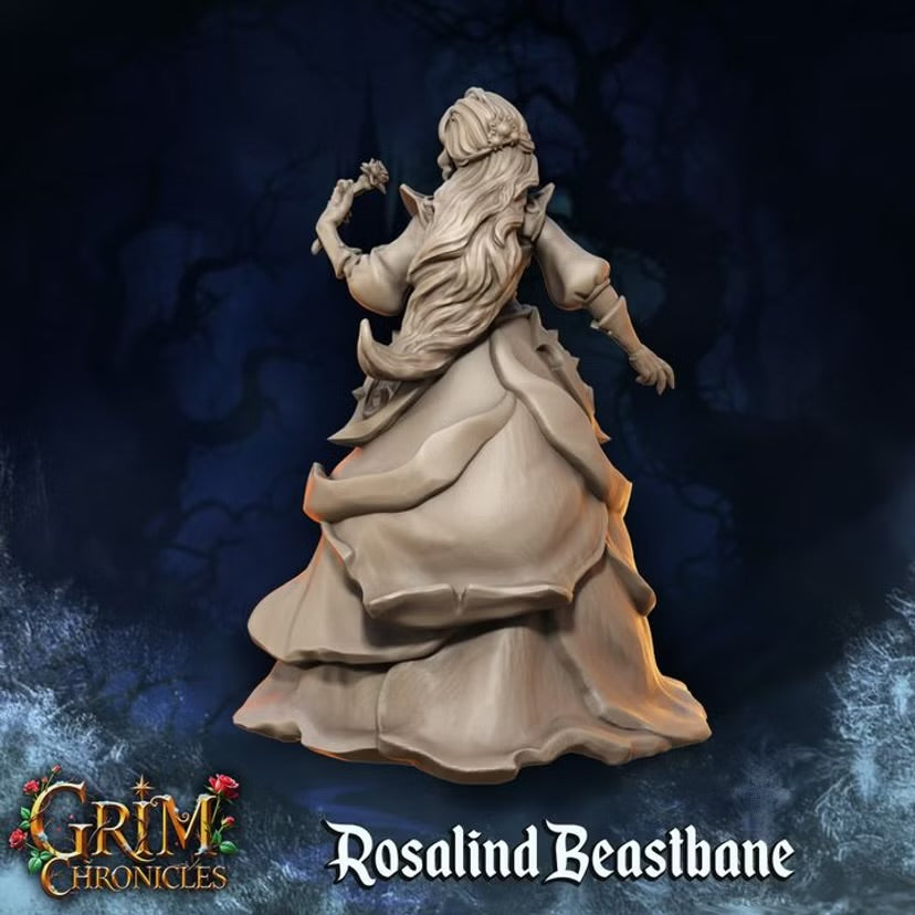 Rosalind Beastbane - Great Grimoire - Grim Chronicles | 3D Printed miniature | Tabletop Games