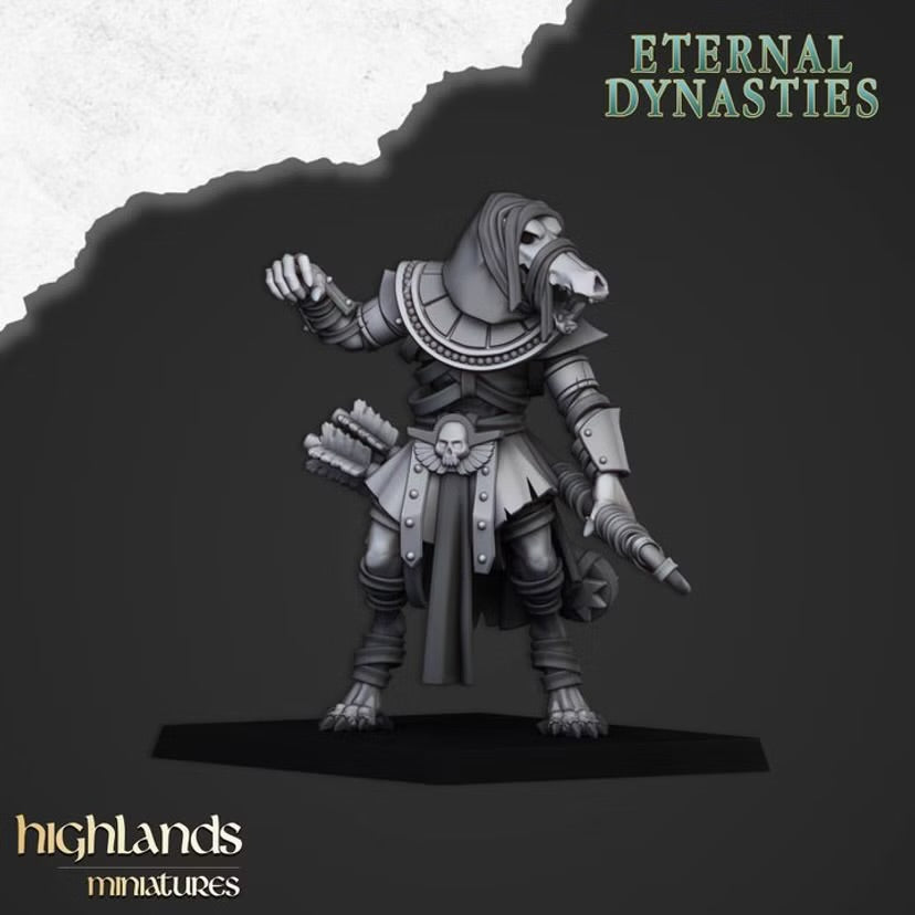 Anubis Guard with Bow - Highlands Miniatures - Eternal Dynasties | Tabletop Games