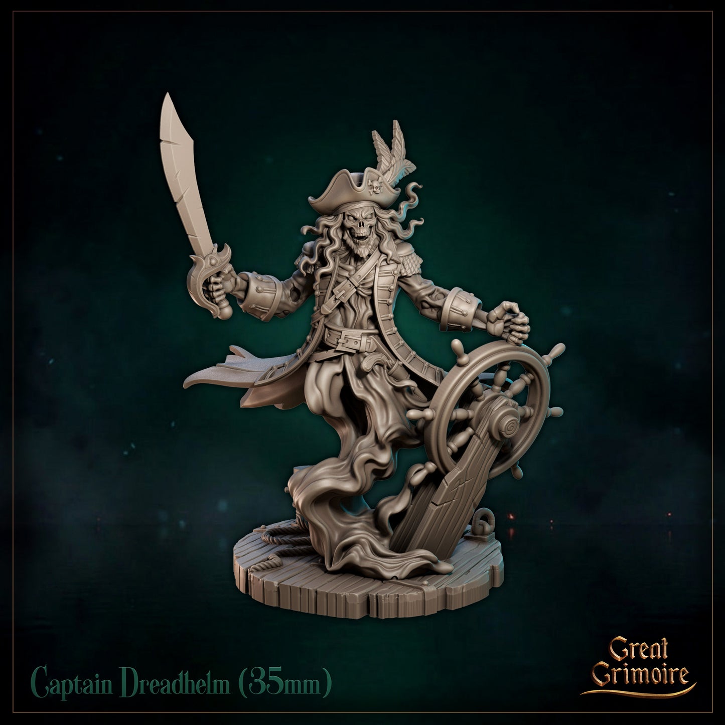 Captain Dreadhelm - Great Grimoire - Black Tidelight - Tabletop Games