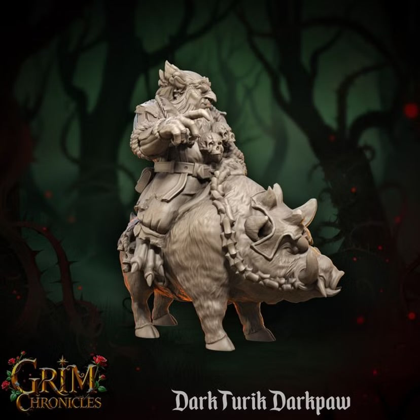 Dark Boarclaw Skyshade - Great Grimoire - Grim Chronicles | 3D Printed miniature | Tabletop Games