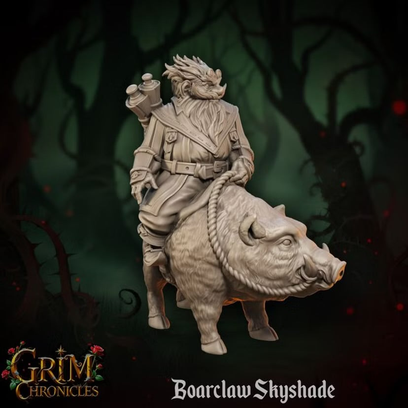 Boarclaw Skyshade - Great Grimoire - Grim Chronicles | 3D Printed miniature | Tabletop Games