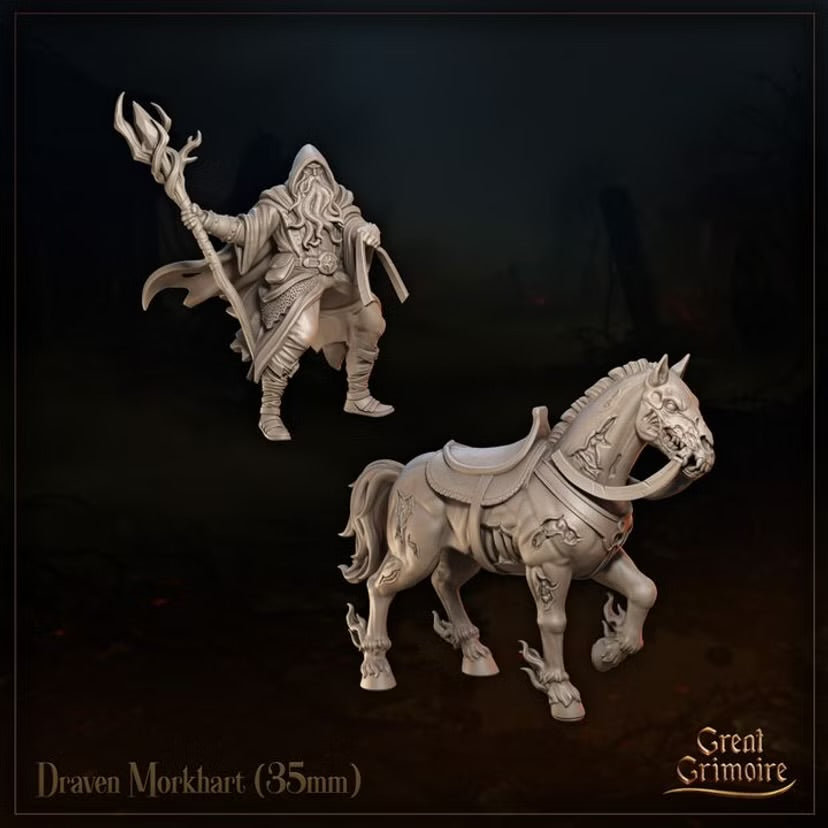 Draven Morkhart - Great Grimoire - Tabletop Games