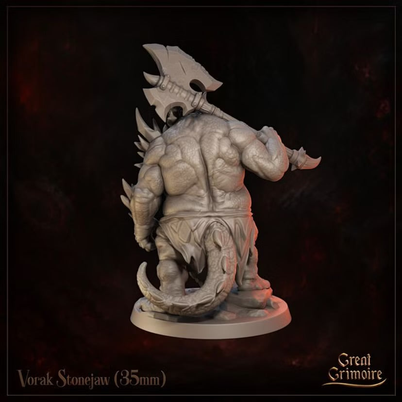 Vorak Stonejaw - Great Grimoire - Runeblood Covenant - Tabletop Games